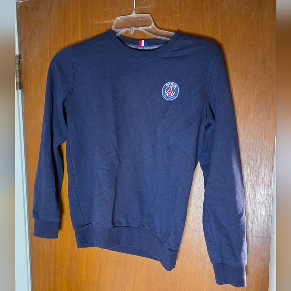 Paris Saint-Germain PSG Navy Sweatshirt Size 14A (Youth L / Women’s XS-S) - Picture 1 of 3